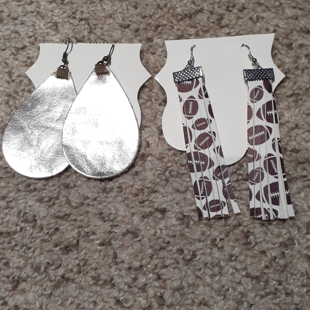 2 pairs of homemade earrings